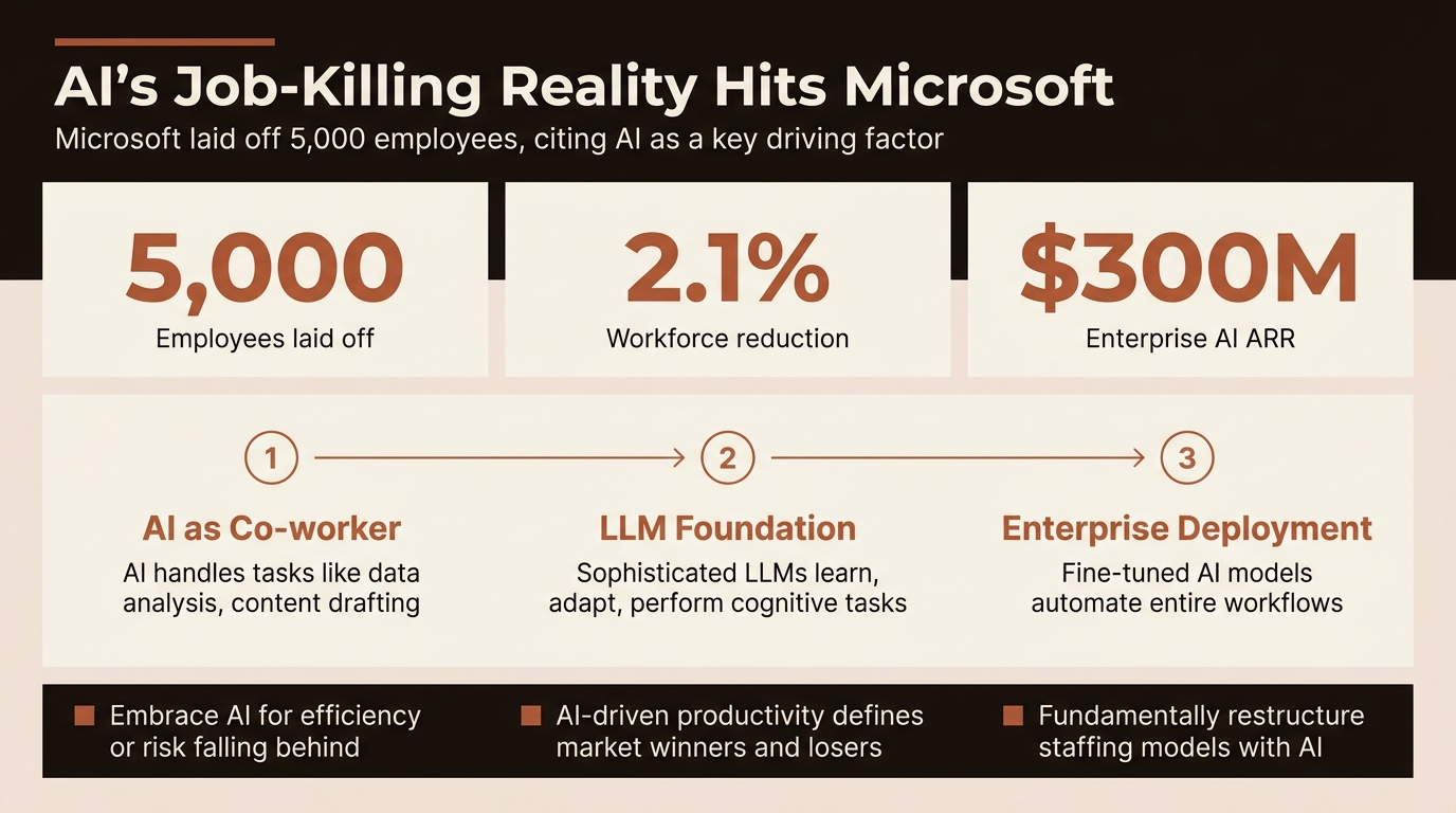 Microsoft Cuts 5,000: AI's Job-Killing Reality Just Hit Home.